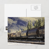 Rockies & Trains, Alberta Canada (Foto der bildend Postkarte (Vorne/Hinten)
