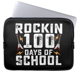 Rockige 100 Tage Schule Rock Gitarre Vintage Laptopschutzhülle
