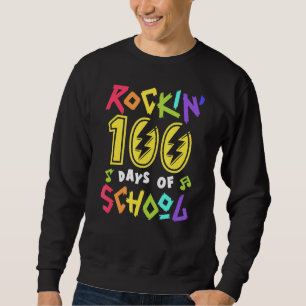 Rockin 100 Days of School Music Teacher 100. Tag Sweatshirt