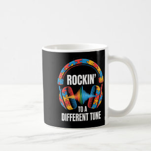 Rockin' auf eine andere Melodie Autismus Gamer Kop Kaffeetasse