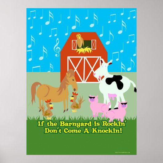 Rockin Barnyard Poster (Vorne)