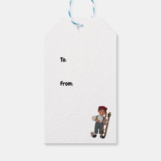 Rockin' Beach Party Weihnachten Geschenkanhänger (Rückseite)