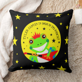 Rockin' Birthday Tree Frog mit Red Guitar Kissen