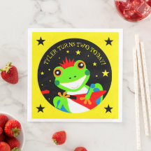 Rockin' Birthday Tree Frog mit Red Guitar