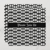 Rockin Black Einladung (Vorne/Hinten)