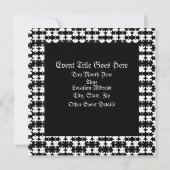 Rockin Black Einladung (Rückseite)