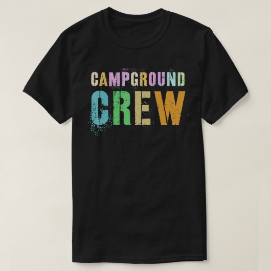 Rockin' CAMPGROUND CREW Host Summer Counselor Teac T-Shirt (Design vorne)