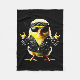 Rockin' Chick Biker Oster Fleecedecke