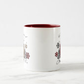 Rockin’ Christmas Mug – Plaid & Leopard Trees Zweifarbige Tasse (Mittel)
