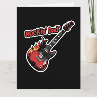 Rockin’ Dad – E-Gitarre zum Vatertag Karte