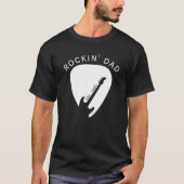 Rockin' Dad Guitar Pick Guitarist Father's Day T-Shirt (Vorderseite)