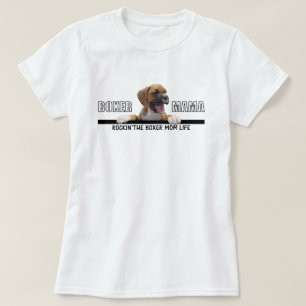 Rockin das Boxer-Mama-Leben T-Shirt