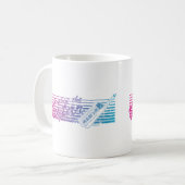 Rockin das Keytar Kaffeetasse (Vorderseite Links)