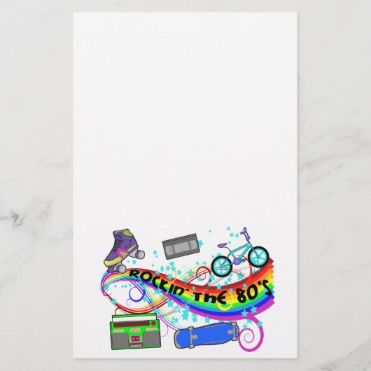 Rockin der 80er briefpapier (Vorderseite)