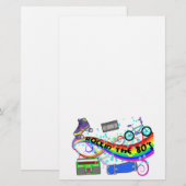Rockin der 80er briefpapier (Vorne/Hinten)