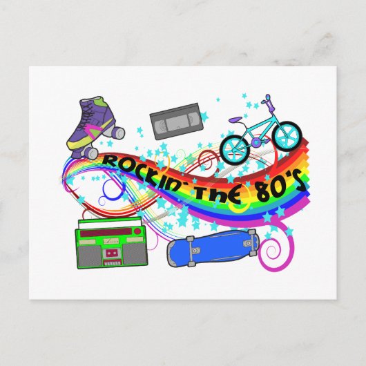 Rockin Der 80er Postkarte (Vorderseite)