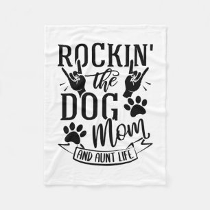 Rockin der Hunde Mama und Tante Leben Fleecedecke