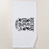 Rockin der Hunde Mama und Tante Leben Strandtuch (Vorderseite)