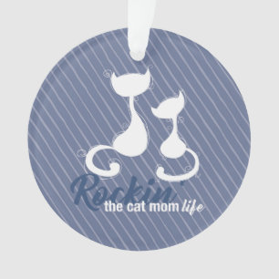 Rockin der Katze Mutter Leben Ornament