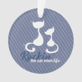 Rockin der Katzenfamilie Ornament