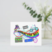 Rockin' Die 80er Postkarte (Stehend Vorderseite)