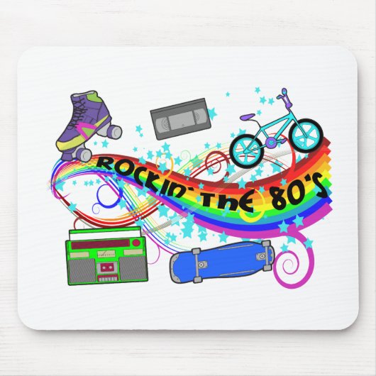 Rockin die Achtzigerjahre Mousepad (Vorne)