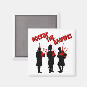 ROCKIN" DIE RÜCKEN MAGNET (Vorderseite/Rückseite)