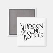 ROCKIN" DIE STICKEN MAGNET (Vorderseite/Rückseite)