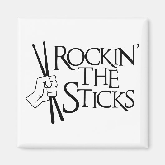 ROCKIN" DIE STICKEN MAGNET (Vorne)