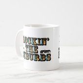 Rockin die Vororte Kaffeetasse (Vorderseite Links)