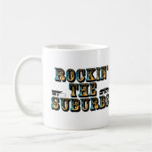 Rockin die Vororte Kaffeetasse (Links)