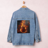 Rockin' Electric Guitar on Fire Jeansjacke (Hangar)