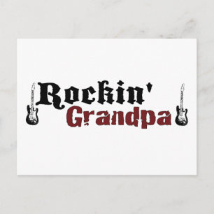 Rockin Grandpa Postkarte