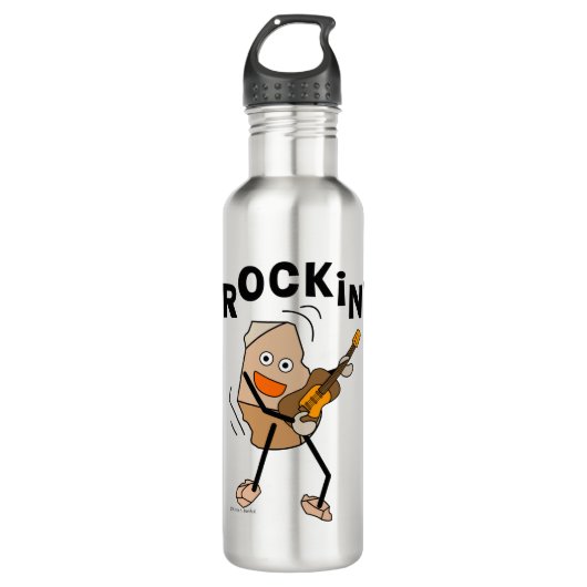 Rockin' Guitar Edelstahlflasche (Vorderseite)