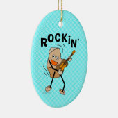 Rockin' Guitar Keramik Ornament (Rechts)