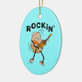 Rockin' Guitar Keramik Ornament (Links)