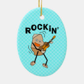 Rockin' Guitar Keramik Ornament (Hinten)