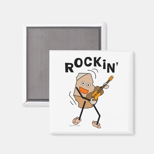 Rockin' Guitar Magnet (Vorderseite/Rückseite)