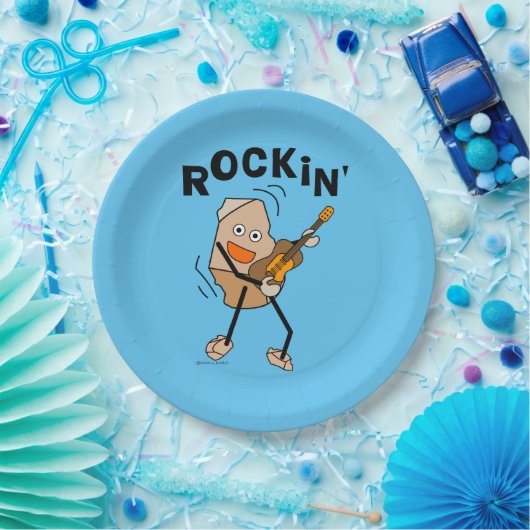 Rockin' Guitar Pappteller (Party)