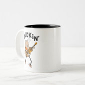 Rockin' Guitar Zweifarbige Tasse (Vorderseite Links)