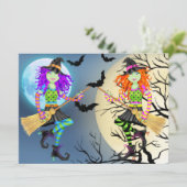 Rockin-Halloween-Party Einladung (Stehend Vorderseite)