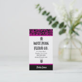 ROCKIN HOTT ROSA FLEUR VISITENKARTE (Stehend Vorderseite)