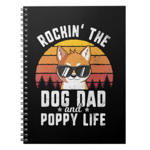 Rockin Hundedad und Welpenleben Shiba inu Gesche Notizblock