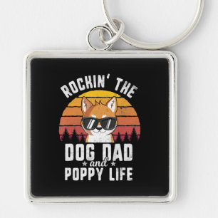 Rockin Hundedad und Welpenleben Shiba inu Gesche Schlüsselanhänger