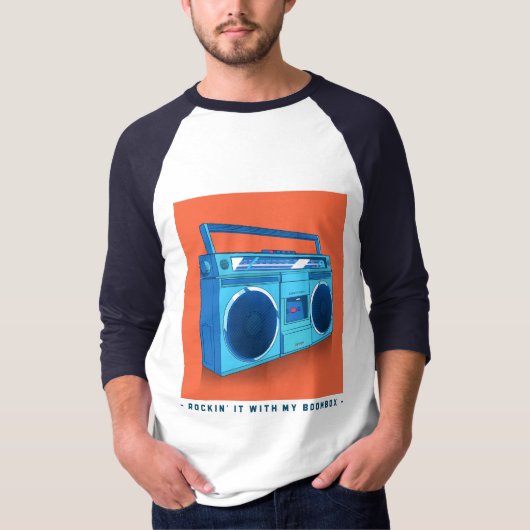 Rockin' it Mit meiner Boombox T-Shirt (Vorderseite)
