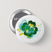 Rockin Kleeblatt-Knopf Button (Vorne & Hinten)