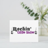 Rockin Little Sister Postkarte (Stehend Vorderseite)