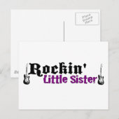 Rockin Little Sister Postkarte (Vorne/Hinten)