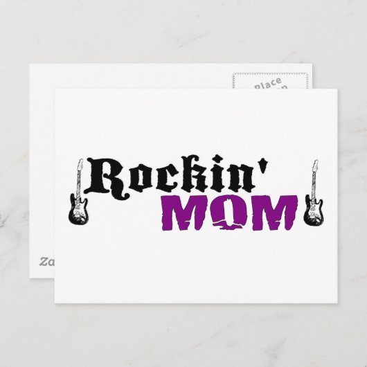 Rockin-Mama Postkarte (Vorne/Hinten)