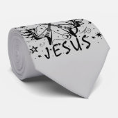 Rockin mit Jesus Krawatte (Gerollt)